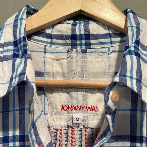 Johnny was embroidered handkerchief 3 J Workshop Top button up - Picture 4 of 4